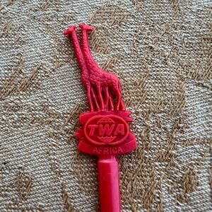 TWA Africa Giraffe Swizzle Stir Stick